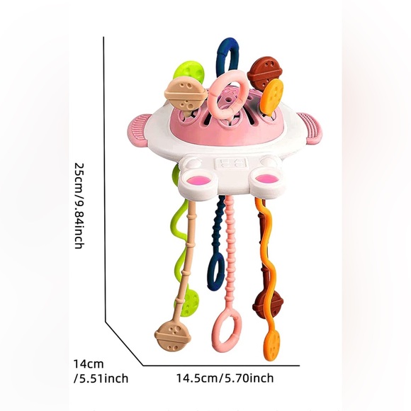 Baby👶🏽2 Pack Astronauts Portable Pull String Teething Activity & Sensory Toys - Picture 11 of 11